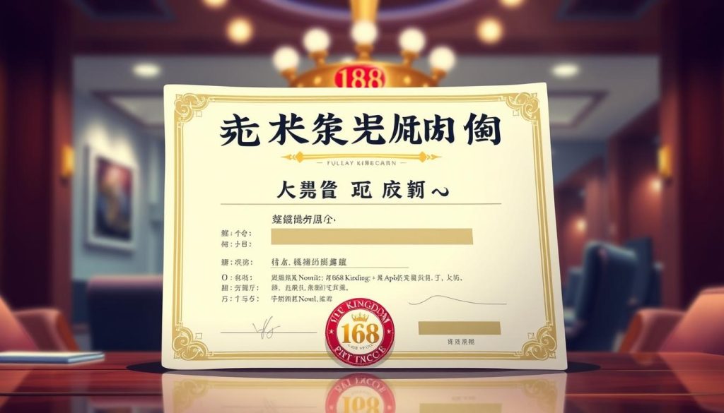 ใบอนุญาตคาสิโน 168 kingdom pg